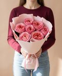 7  Пионовидных роз Pink Expression