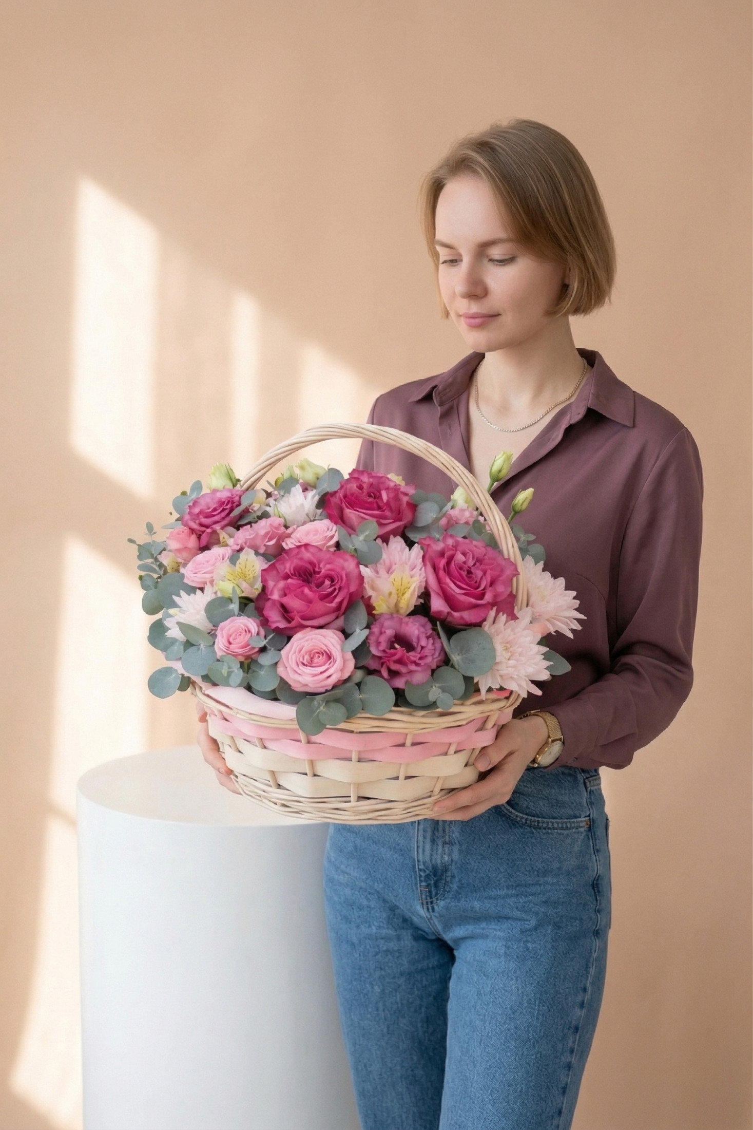 Корзина с цветами 
