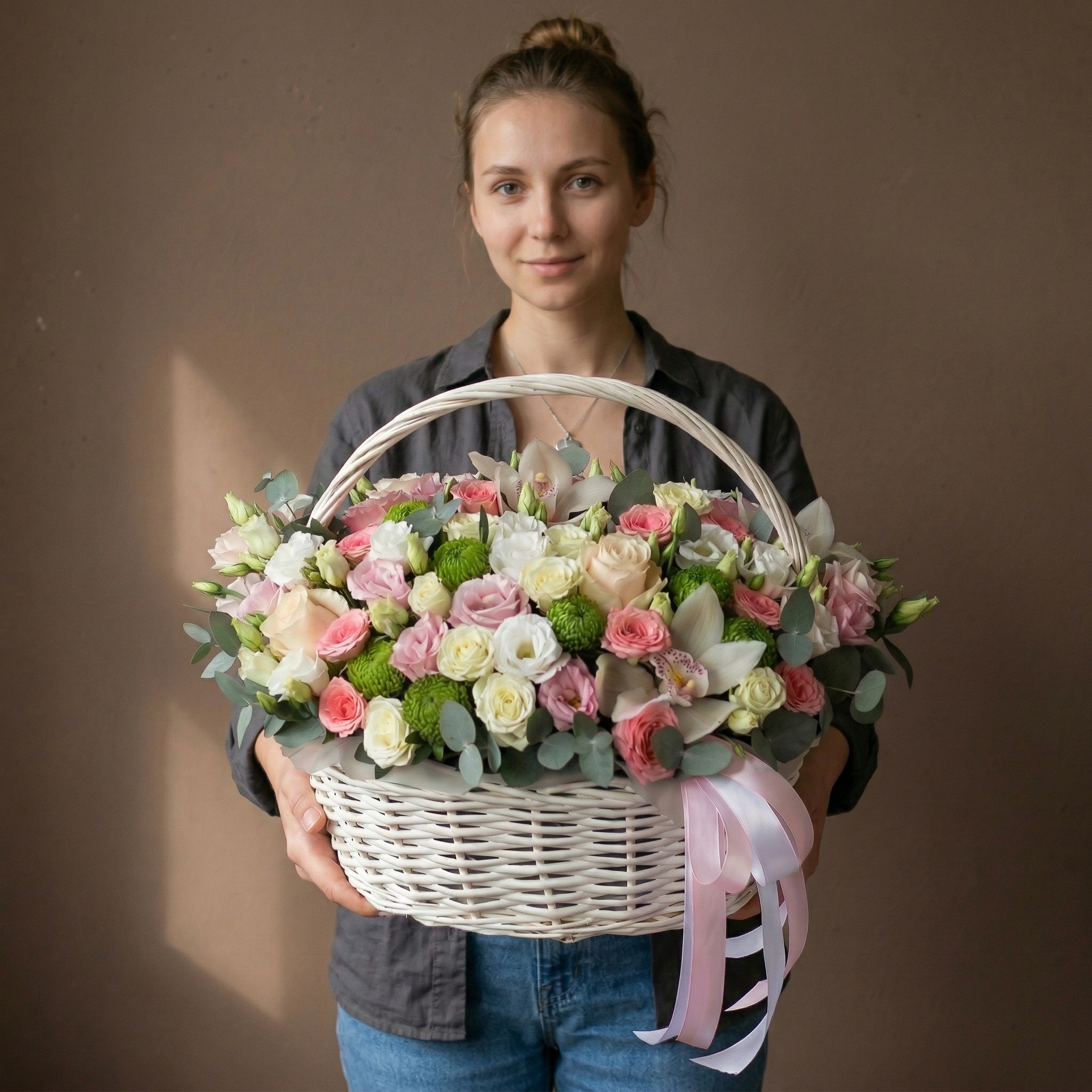 Корзина с цветами 