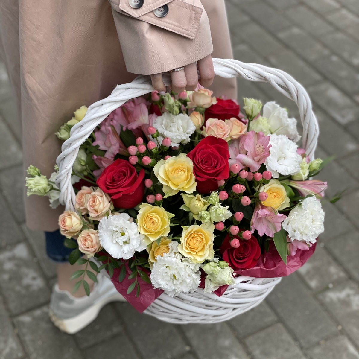 Корзина с цветами 