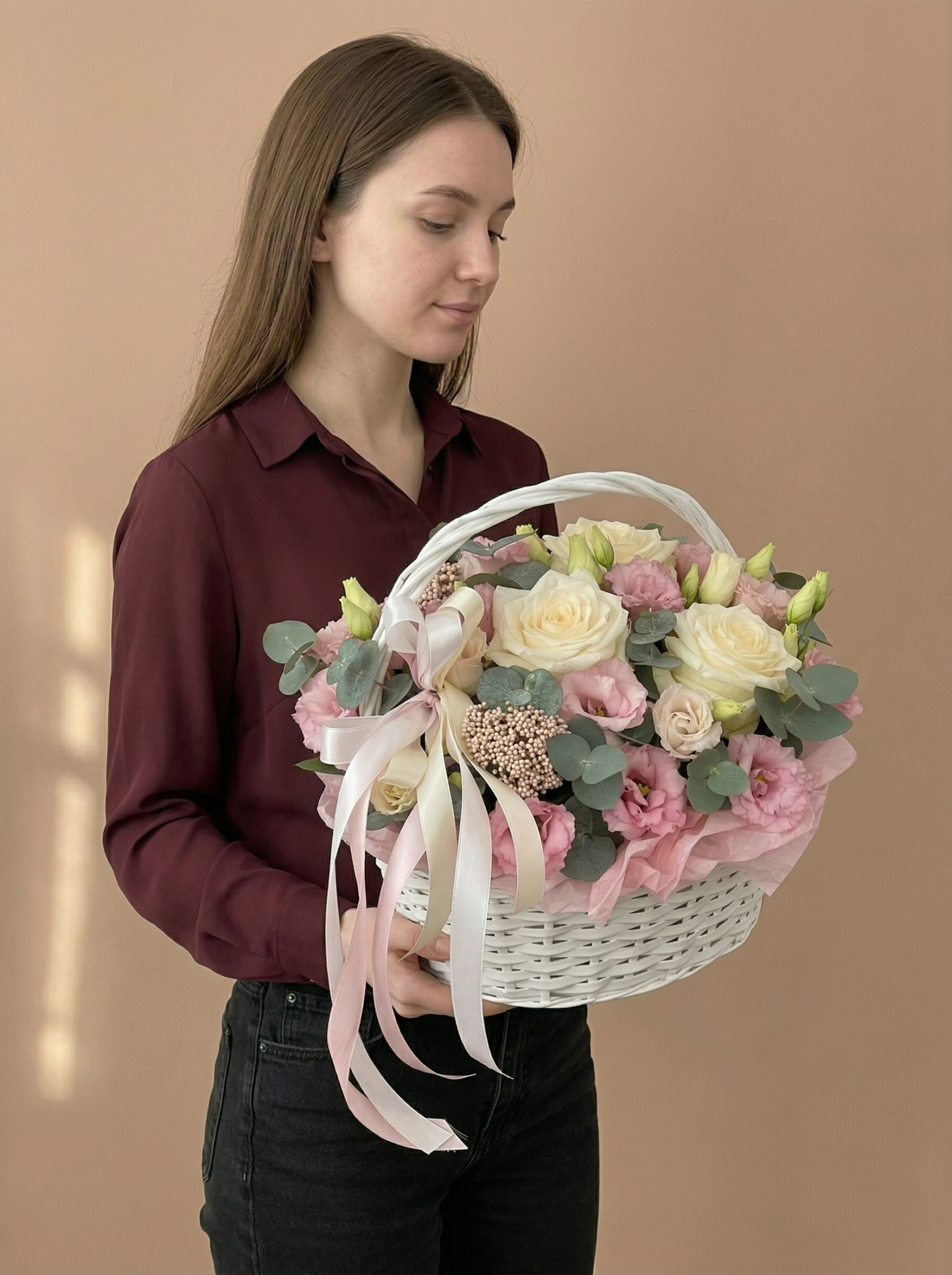 Корзина с цветами 